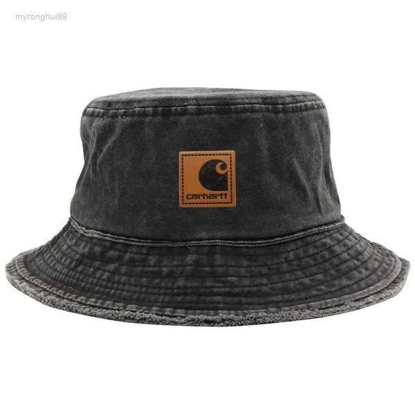 workwear wide brim bucket hat washed and worn fur rimmed basin american fashion leather label casual jiid jiid, Blue;gray
workwear wide brim bucket hat washed and worn fur rimmed basin american fashion leather label casual jiid jiid, Blue;gray