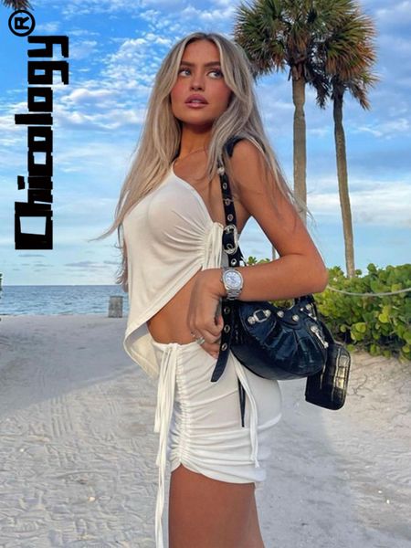 two piece dress chicology women one shoulder sleeveless draw string crop ruched party casual streetwear summer 2 pieces skirt set 230718, White
two piece dress chicology women one shoulder sleeveless draw string crop ruched party casual streetwear summer 2 pieces skirt set 230718, White