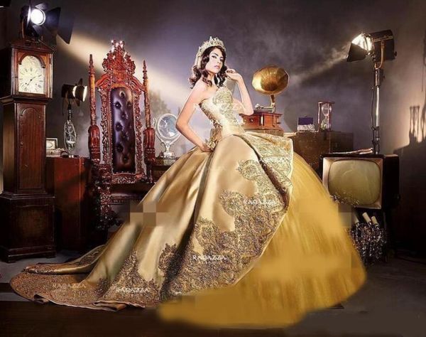 2020 elegant gold applique ball gown prom dresses with detachable train sweetheart quinceanera gowns sweet 16 birthday party prom 3867004, Black
2020 elegant gold applique ball gown prom dresses with detachable train sweetheart quinceanera gowns sweet 16 birthday party prom 3867004, Black