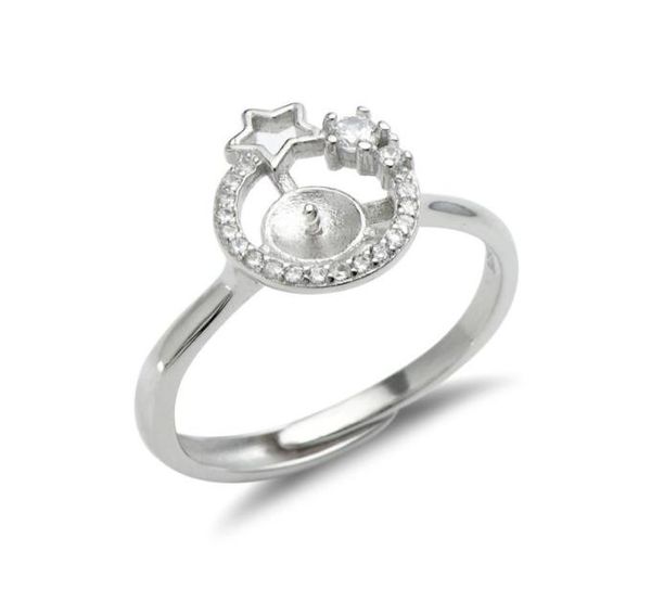 star ring settings 925 sterling silver blanks cubic zirconia ring semi mounting for pearl 5 pieces7632672, Slivery;crystal
star ring settings 925 sterling silver blanks cubic zirconia ring semi mounting for pearl 5 pieces7632672, Slivery;crystal