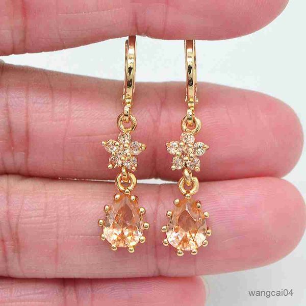 charm gold color women black cubic zirconia cz flower teardrop dangle earrings jewelry r230719, Golden
charm gold color women black cubic zirconia cz flower teardrop dangle earrings jewelry r230719, Golden