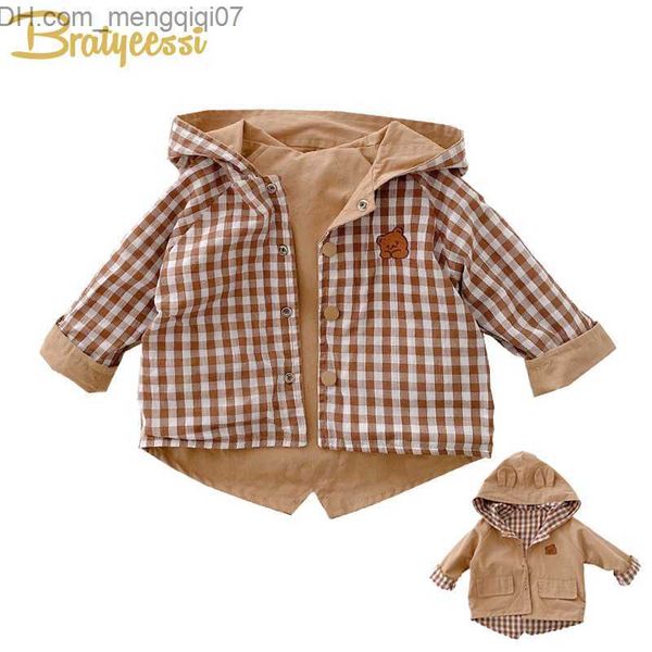 coat reversible baby jacket bear cotton hooded children's jacket girl boy clothing casual children's jacket 1-6y z230720, Blue;gray
coat reversible baby jacket bear cotton hooded children's jacket girl boy clothing casual children's jacket 1-6y z230720, Blue;gray