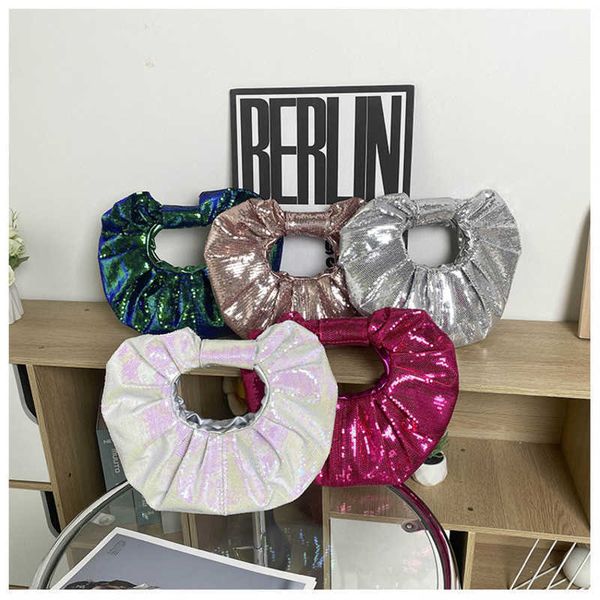 summer new pleated sequins circle handbag fashion satchel niche design premium texture 0723
summer new pleated sequins circle handbag fashion satchel niche design premium texture 0723