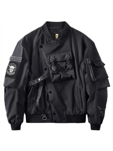 men's jackets god of death bomber jacket chest pocket techwear men punk hip hop tactical streetwear black varsity oversized ma1 coats 2, Black;brown
men's jackets god of death bomber jacket chest pocket techwear men punk hip hop tactical streetwear black varsity oversized ma1 coats 2, Black;brown