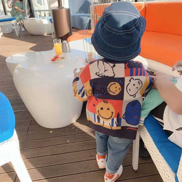 pullover 80-130 cm spring autumn girls boys cute cartoon smile sweaters baby kids children cardigan hkd230719, Blue
pullover 80-130 cm spring autumn girls boys cute cartoon smile sweaters baby kids children cardigan hkd230719, Blue