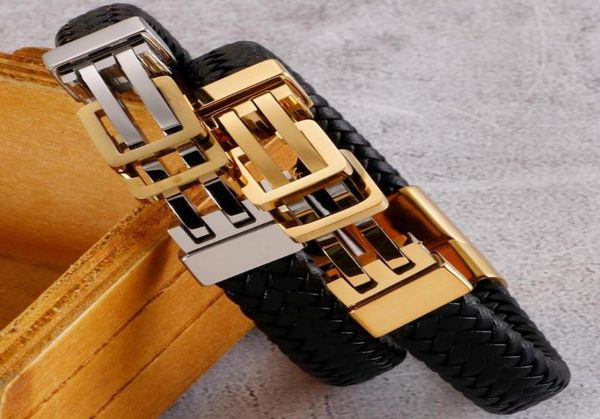 factory drop wrap bracelets magnetic 12mm golden stainless steel genuine leather bracelete for men cowhide jewelry man link chain4363378, Black
factory drop wrap bracelets magnetic 12mm golden stainless steel genuine leather bracelete for men cowhide jewelry man link chain4363378, Black
