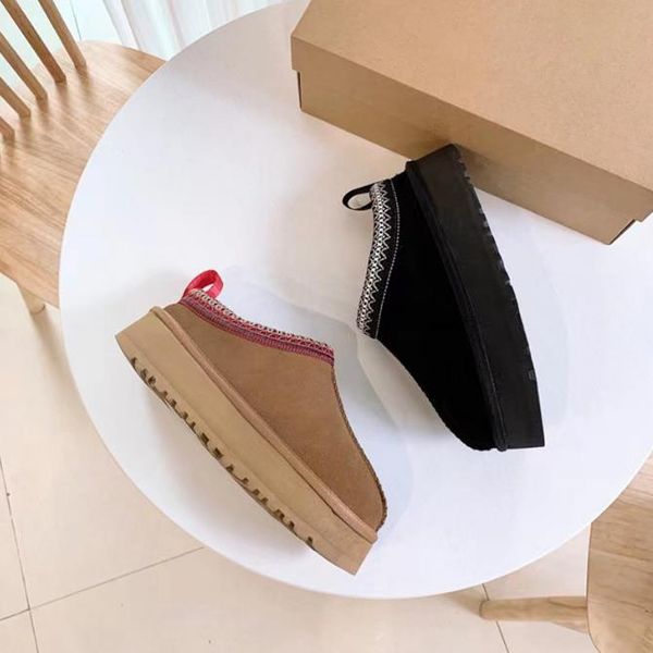 tasman snow boots chestnut fur slides sheepskin shearling tazz mules women men ultra mini platform boot slip-on shoes suede upper comfort fa, Black
tasman snow boots chestnut fur slides sheepskin shearling tazz mules women men ultra mini platform boot slip-on shoes suede upper comfort fa, Black