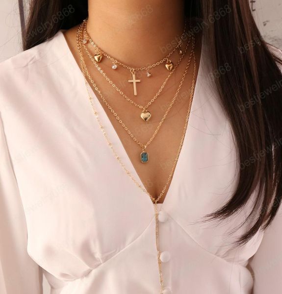 europe fashion jewelry women039s cross necklace heart beads cross pendant multilayer chains ladies necklace1625369, Silver
europe fashion jewelry women039s cross necklace heart beads cross pendant multilayer chains ladies necklace1625369, Silver