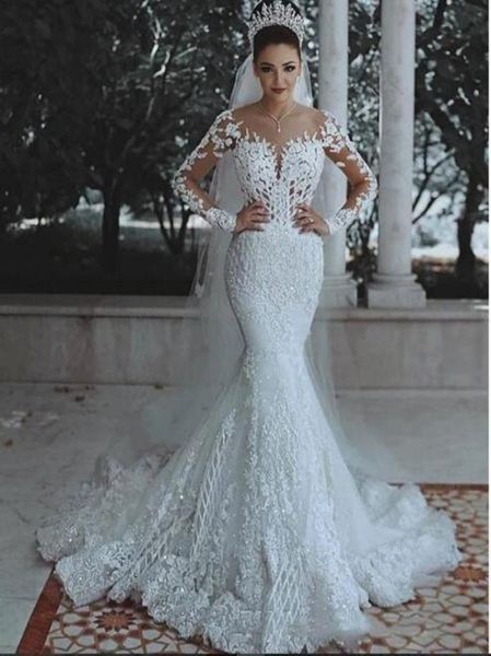 mermaid wedding dress modern romantic gorgeous long sleeve beading lace princess bridal gown custom made appliques see through2856543, White
mermaid wedding dress modern romantic gorgeous long sleeve beading lace princess bridal gown custom made appliques see through2856543, White