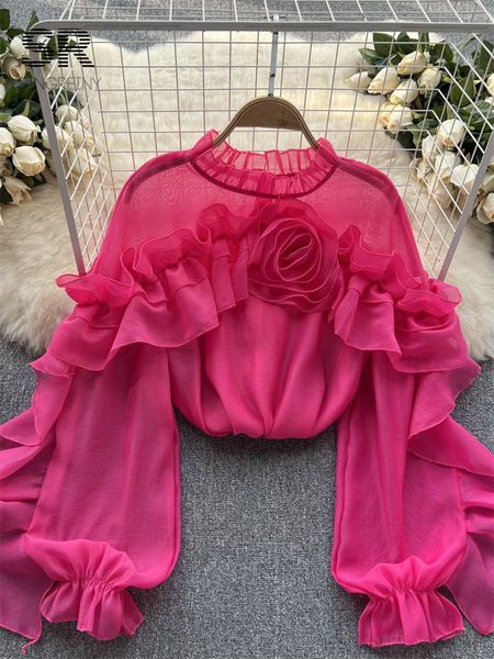 women s t shirt singreiny ruffle chiffon blouse summer women lantern sleeve fashion slim loose vacation ladies y2k casual chic 230718, White
women s t shirt singreiny ruffle chiffon blouse summer women lantern sleeve fashion slim loose vacation ladies y2k casual chic 230718, White