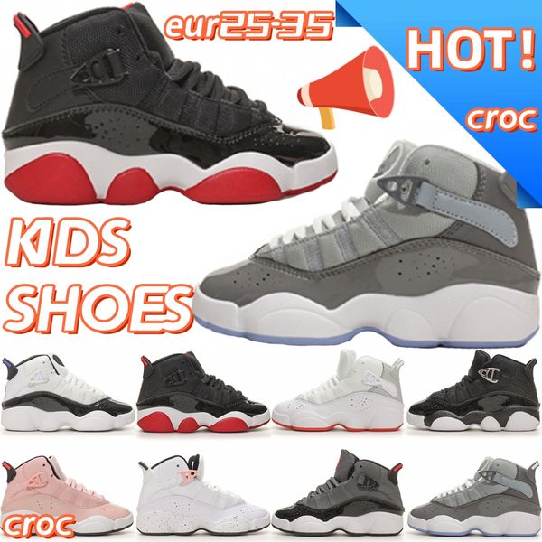 kids shoes 6 rings designer shoe brand boys trainer children toddlers basketball bred cool grey size 25-35 d9dr#, Black
kids shoes 6 rings designer shoe brand boys trainer children toddlers basketball bred cool grey size 25-35 d9dr#, Black