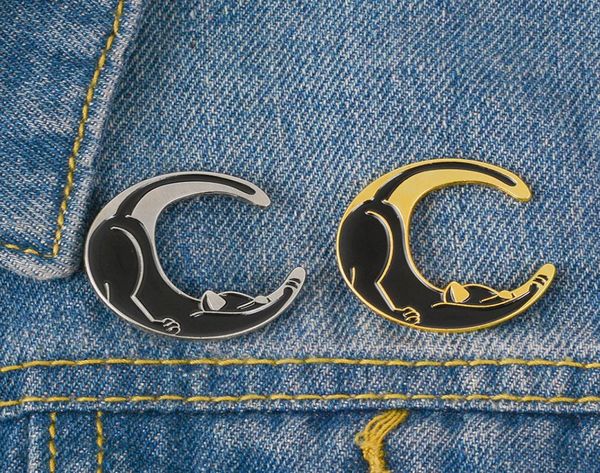 cat enamel pin black animal brooch moon cartoon gold silver lapel denim badge jewelry stretching sleepy gift for boys and girls9274334, Gray
cat enamel pin black animal brooch moon cartoon gold silver lapel denim badge jewelry stretching sleepy gift for boys and girls9274334, Gray