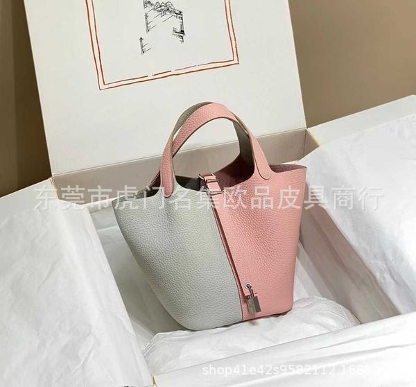 original luxury picotin lock bag original new tc leather handmade wax line vegetable basket colored bucket women's 24m2
original luxury picotin lock bag original new tc leather handmade wax line vegetable basket colored bucket women's 24m2