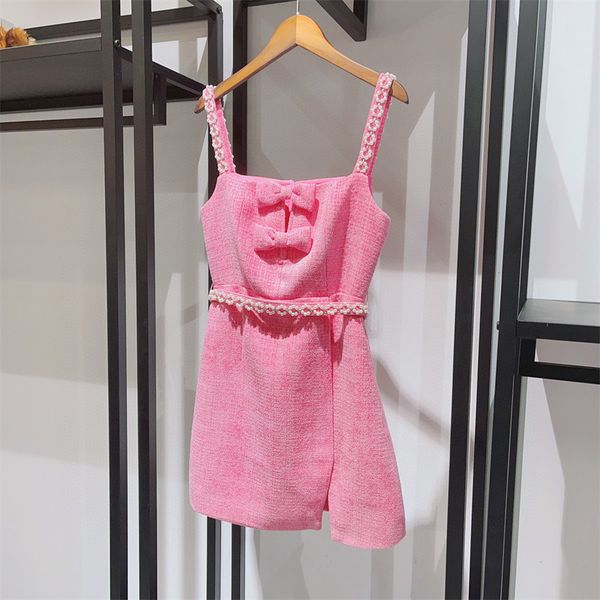 basic casual dresse 's summer 2023 diamond fragrant wind pink beaded bow tie high waist wrapped split strap dress vestidos 230718, Black;gray
basic casual dresse 's summer 2023 diamond fragrant wind pink beaded bow tie high waist wrapped split strap dress vestidos 230718, Black;gray