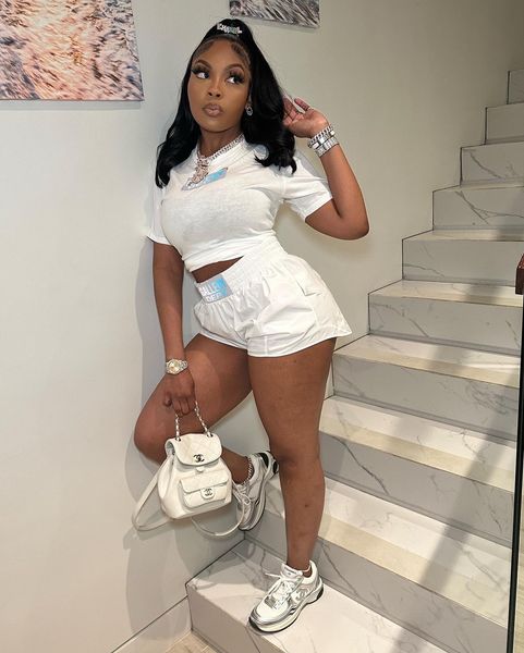 women's two piece pants letter print sportswear women 2 set short sleeve t shirt round neck shorts white summer causal tracksuits outf
women's two piece pants letter print sportswear women 2 set short sleeve t shirt round neck shorts white summer causal tracksuits outf