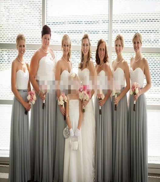 2016 new twotone white silver gray bridesmaid dresses sweetheart pleats draped chiffon plus size long bridesmaids dress9952244, White;pink
2016 new twotone white silver gray bridesmaid dresses sweetheart pleats draped chiffon plus size long bridesmaids dress9952244, White;pink