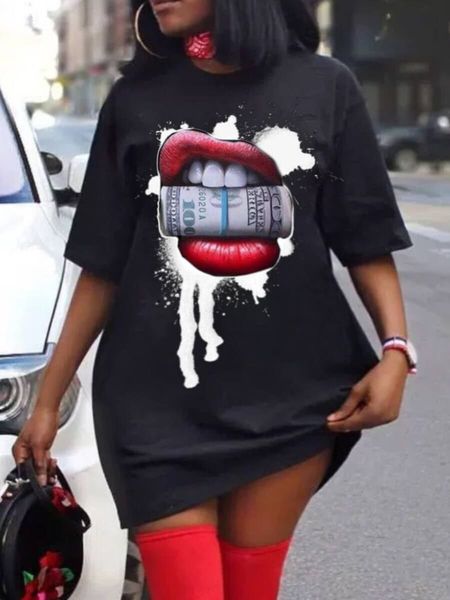 plus size dresses lw plus size women short dress casual o neck lip print black mini t-shirt dress loose mini dress robe camiseta vestidos 23
plus size dresses lw plus size women short dress casual o neck lip print black mini t-shirt dress loose mini dress robe camiseta vestidos 23