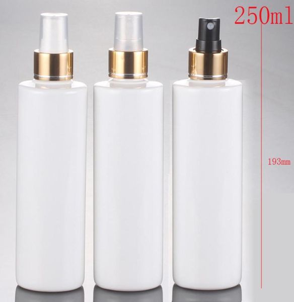 30pcs250 ml empty white spray bottle gold anodized aluminium spray bottle 250cc cosmetic perfume packaging bottle1462148
30pcs250 ml empty white spray bottle gold anodized aluminium spray bottle 250cc cosmetic perfume packaging bottle1462148