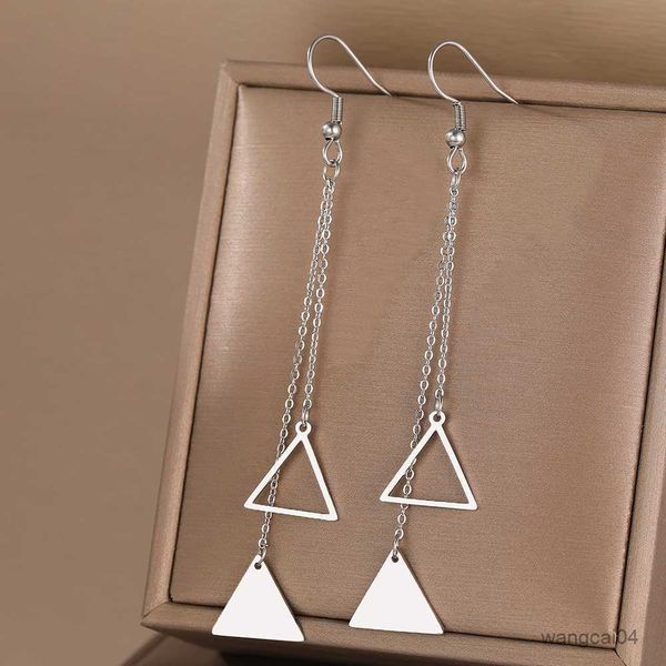 charm stainless steel earrings simple geometric triangle hollow tassel chains fashion pendants earrings for women jewelry girls gifts r23071, Golden
charm stainless steel earrings simple geometric triangle hollow tassel chains fashion pendants earrings for women jewelry girls gifts r23071, Golden