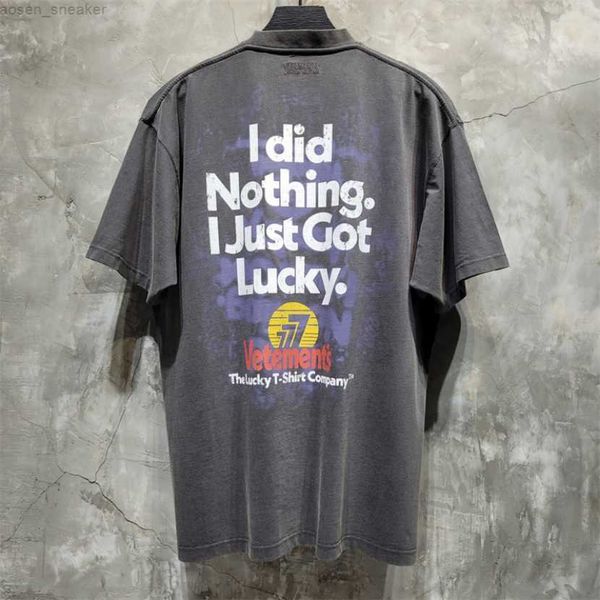 new vetements limted cotton t-shirt men women 777 i did nothing i just got lucky t shirt harajuku tees, White;black
new vetements limted cotton t-shirt men women 777 i did nothing i just got lucky t shirt harajuku tees, White;black