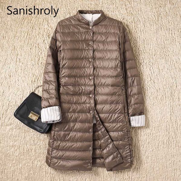women's down parkas women single-breasted midi long coat autumn winter ultra light down coat parka female white duck down jacket outwea, Black
women's down parkas women single-breasted midi long coat autumn winter ultra light down coat parka female white duck down jacket outwea, Black