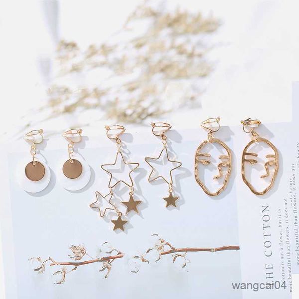 charm one set pairs style clip on earrings no pierced simple style gold-color geometric clip earrings r230719, Golden
charm one set pairs style clip on earrings no pierced simple style gold-color geometric clip earrings r230719, Golden