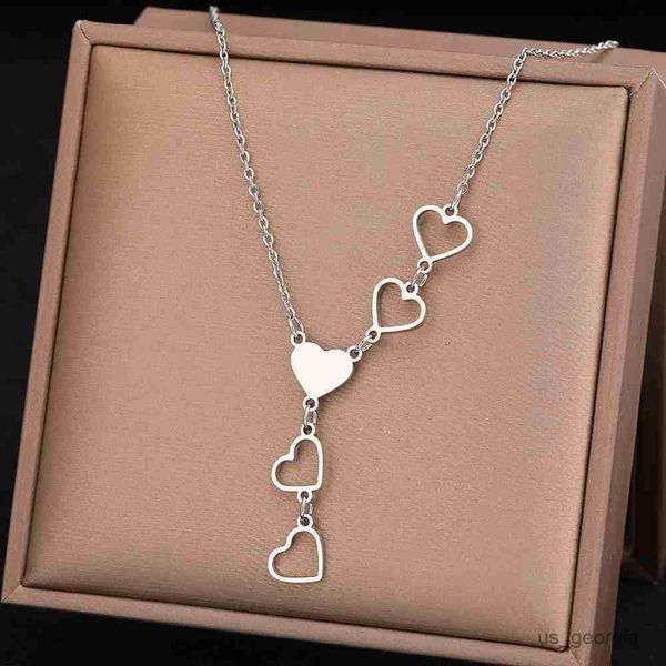 pendant necklaces stainless steel necklaces light luxury elegant delicate heart pendant charm chain fashion necklace for women jewelry gift, Silver
pendant necklaces stainless steel necklaces light luxury elegant delicate heart pendant charm chain fashion necklace for women jewelry gift, Silver