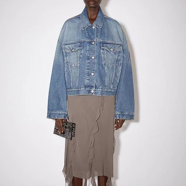 women's jackets simple casual denim coat 2023 single breasted fashion jacket 230719, Black;brown
women's jackets simple casual denim coat 2023 single breasted fashion jacket 230719, Black;brown