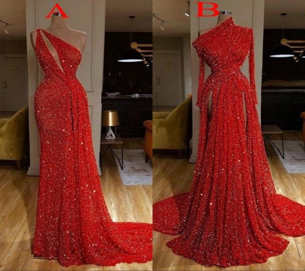 new arrival long sleeve red mermaid prom dresses 2020 high split formal evening gowns robe de soiree6943423, Black
new arrival long sleeve red mermaid prom dresses 2020 high split formal evening gowns robe de soiree6943423, Black