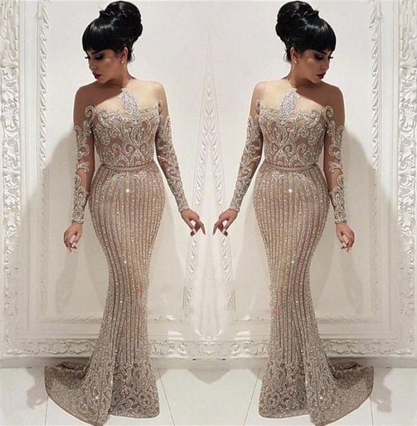 sparkling arabic sequins lace mermaid prom dresses elegant long sleeves sheer crew neck evening gowns plus size vestidos de festa 6669461, Black;red
sparkling arabic sequins lace mermaid prom dresses elegant long sleeves sheer crew neck evening gowns plus size vestidos de festa 6669461, Black;red