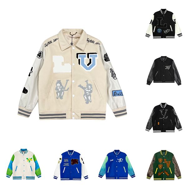 men's jackets designer mens varsity jacket baseball coat fashion womens letterman jackets embroiderd letter jacket single breasted cou, Black;brown
men's jackets designer mens varsity jacket baseball coat fashion womens letterman jackets embroiderd letter jacket single breasted cou, Black;brown