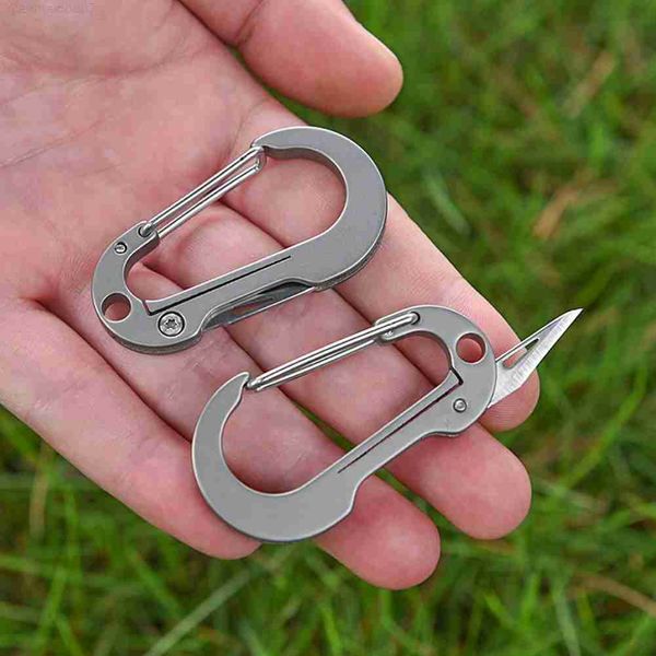 key rings titanium alloy d shape bucket mini knife camping edc tools outdoor foldable emergency tools survival cutting keychain carabiner l2, Slivery;golden
key rings titanium alloy d shape bucket mini knife camping edc tools outdoor foldable emergency tools survival cutting keychain carabiner l2, Slivery;golden