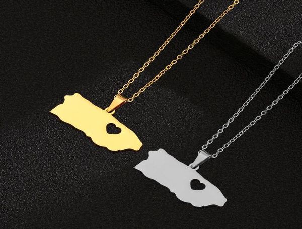pendant necklaces european jewelry 316l stainless steel glossy heartshaped hollow necklace gold puerto rico map women3962784, Silver
pendant necklaces european jewelry 316l stainless steel glossy heartshaped hollow necklace gold puerto rico map women3962784, Silver