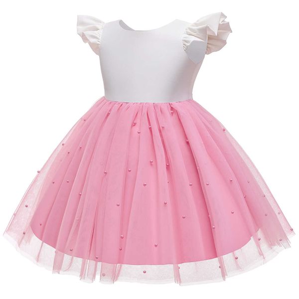 girl's dresses pink baby girls summer princess dress girls costumes bowknot tulle pearls birthday party children casual clothes kids ve, Red;yellow
girl's dresses pink baby girls summer princess dress girls costumes bowknot tulle pearls birthday party children casual clothes kids ve, Red;yellow