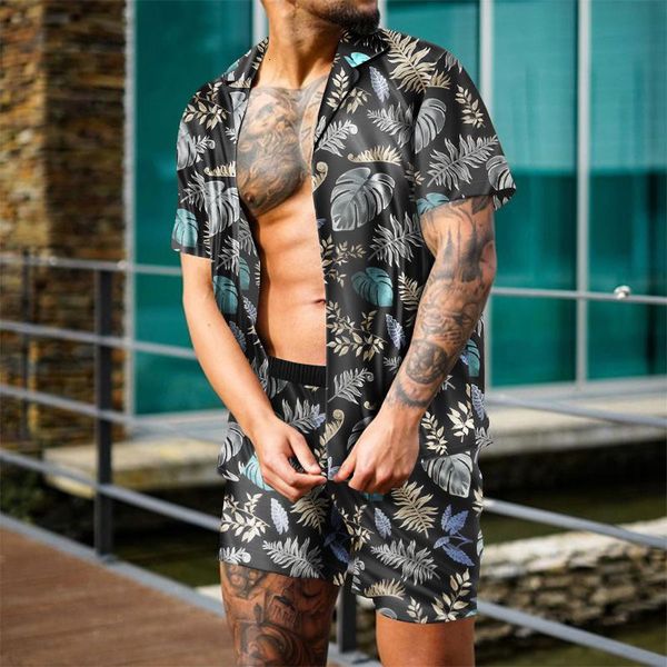 men's tracksuits summer men hawaiian sets floral print short sleeve shirt beach button shorts holiday swimsuit two piece suit 230719, Gray
men's tracksuits summer men hawaiian sets floral print short sleeve shirt beach button shorts holiday swimsuit two piece suit 230719, Gray