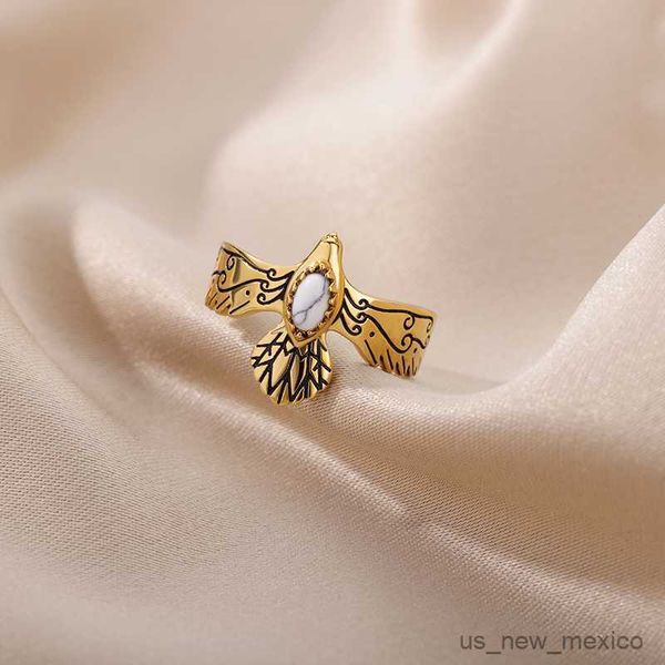 band rings natural green stone eagle rings for women gothic stainless steel stone finger ring trend couple wedding party jewelry gift r23071, Silver
band rings natural green stone eagle rings for women gothic stainless steel stone finger ring trend couple wedding party jewelry gift r23071, Silver