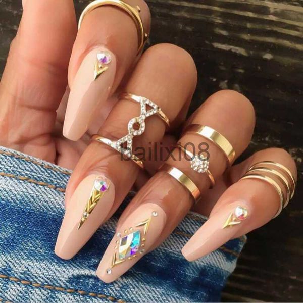 band rings new fashion jellewery wild crystal joint ring 5-piece ring steampunk rings for women wedding ring wholesale j230719, Silver
band rings new fashion jellewery wild crystal joint ring 5-piece ring steampunk rings for women wedding ring wholesale j230719, Silver