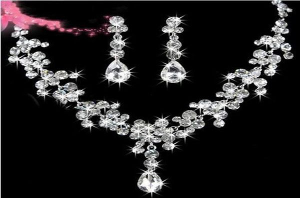 stock 2022 luxury crystals jewerly two pieces earrings necklace rhinestone wedding bridal sets jewelry set9728855, White
stock 2022 luxury crystals jewerly two pieces earrings necklace rhinestone wedding bridal sets jewelry set9728855, White
