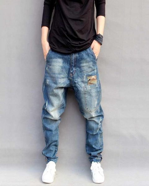 men039s jeans camouflage patchwork harem men casual loose baggy denim pants hip hop joggers blue trousers man clothes plus size5054912
men039s jeans camouflage patchwork harem men casual loose baggy denim pants hip hop joggers blue trousers man clothes plus size5054912