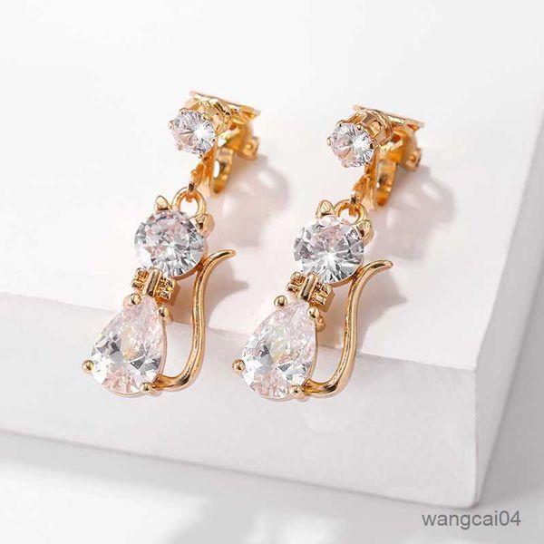 charm cubic zirconia clip on earrings new korean cat flower no pierced rhinestone ear clips for women jewelry r230719, Golden
charm cubic zirconia clip on earrings new korean cat flower no pierced rhinestone ear clips for women jewelry r230719, Golden