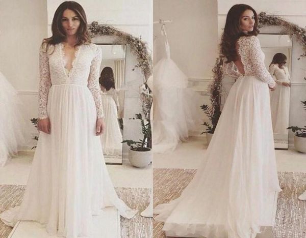 lace chiffon long sleeve plus size wedding dresses simple vneck backless sweep train country flowy beach wedding gown4010338, White
lace chiffon long sleeve plus size wedding dresses simple vneck backless sweep train country flowy beach wedding gown4010338, White