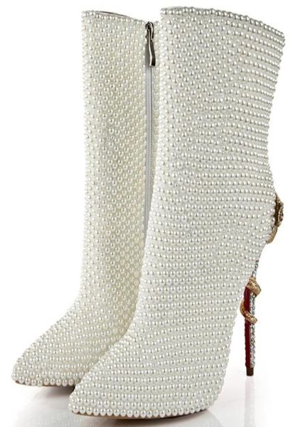 pearl wedding boots ivory bridal princess high heel platform shoes genuine leather customize party prom boots pointed toe pumps7932457, Black
pearl wedding boots ivory bridal princess high heel platform shoes genuine leather customize party prom boots pointed toe pumps7932457, Black