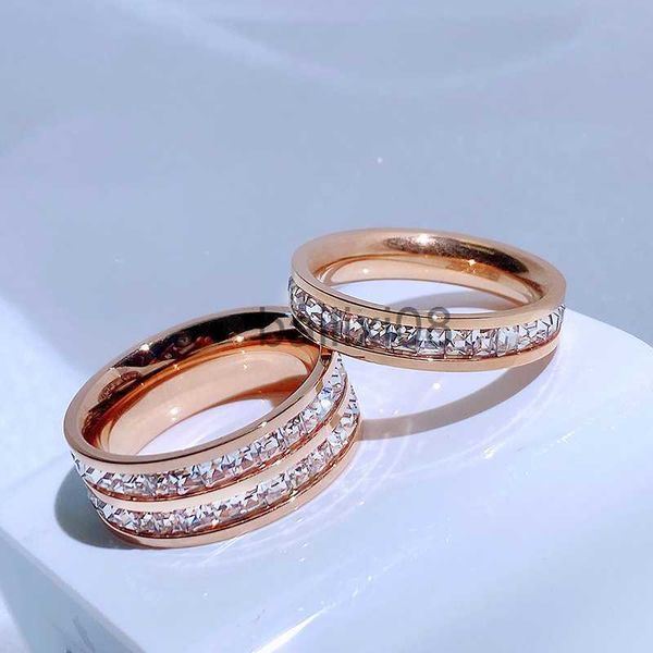 band rings luxury rose gold color double row square zircon stainless steel ring for women romantic engageme wedding party jewelry female j23, Silver
band rings luxury rose gold color double row square zircon stainless steel ring for women romantic engageme wedding party jewelry female j23, Silver