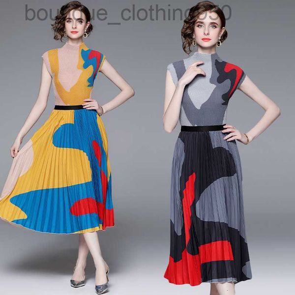 women casual dresses ruffled summer fashion high elastic printed pleated half dress two piece set, Black;gray
women casual dresses ruffled summer fashion high elastic printed pleated half dress two piece set, Black;gray