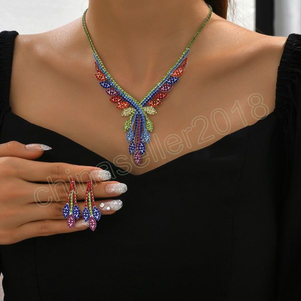 luxury high color zircon jewelry set earring necklace set elegant luxury women's sets for wedding bridal dress accessories gifts, Silver
luxury high color zircon jewelry set earring necklace set elegant luxury women's sets for wedding bridal dress accessories gifts, Silver