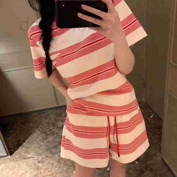 women's two piece pants designer metal stripe contrast color short sleeve t-shirt loose shorts set casual versatile home furnishing xuy, White
women's two piece pants designer metal stripe contrast color short sleeve t-shirt loose shorts set casual versatile home furnishing xuy, White