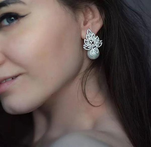 godki imitation pearl leaf collection full micro cubic zirconia pave women bridal engagement earring jewelry addiction3108090, Golden;silver
godki imitation pearl leaf collection full micro cubic zirconia pave women bridal engagement earring jewelry addiction3108090, Golden;silver