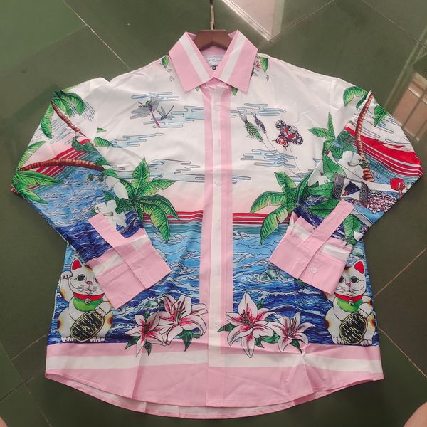 mens casual shirts casablanca summer and womens premium tennis club hawaiian style beach long sleeve shirt 230718, White;black
mens casual shirts casablanca summer and womens premium tennis club hawaiian style beach long sleeve shirt 230718, White;black