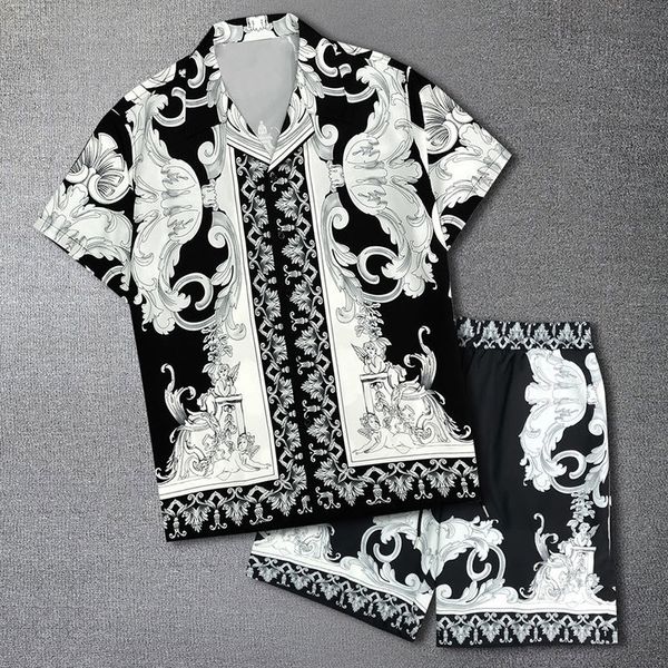 men's tracksuits hawaiian shirt streetwear artistic abstract shirts men tracksuit set hip hop casual beach holiday short sleeve suit 23, Gray
men's tracksuits hawaiian shirt streetwear artistic abstract shirts men tracksuit set hip hop casual beach holiday short sleeve suit 23, Gray