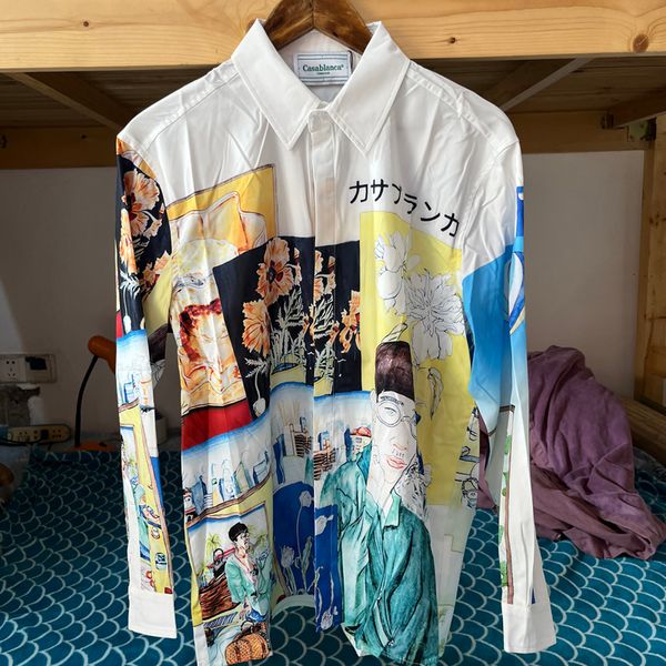mens casual shirts real pos casablanca long sleeve shirt graffiti comic printed cardigan 3xl loose fit 230718, White;black
mens casual shirts real pos casablanca long sleeve shirt graffiti comic printed cardigan 3xl loose fit 230718, White;black